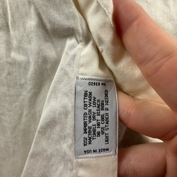 Gitman Bros USA Cotton Point TTX 16 35 Oxford Yellow Pocket Long Sleeve American - Picture 12 of 13